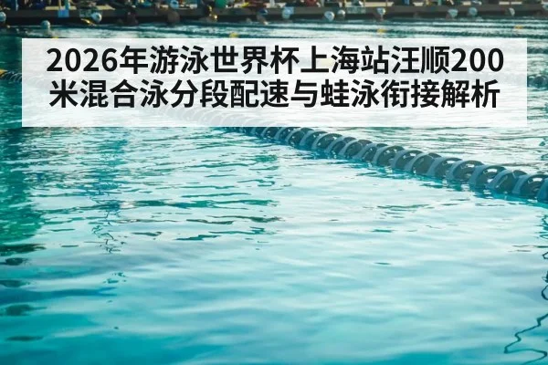 2026年游泳世界杯上海站汪顺200米混合泳分段配速与蛙泳衔接解析（nine game）